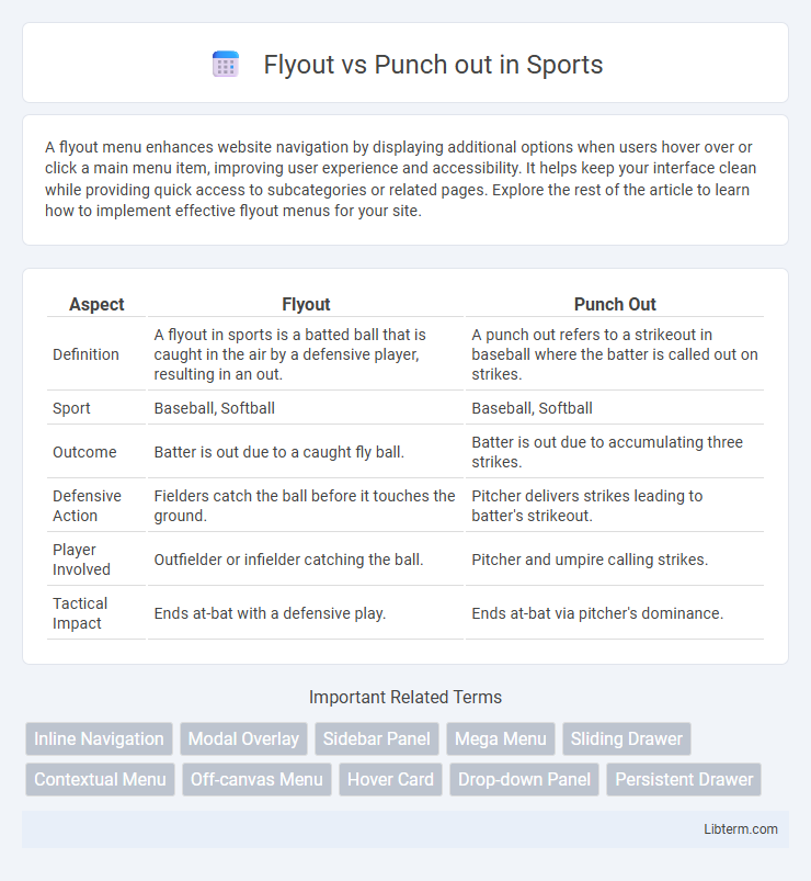 Punch out vs Flyout in Sports - What is The Difference?