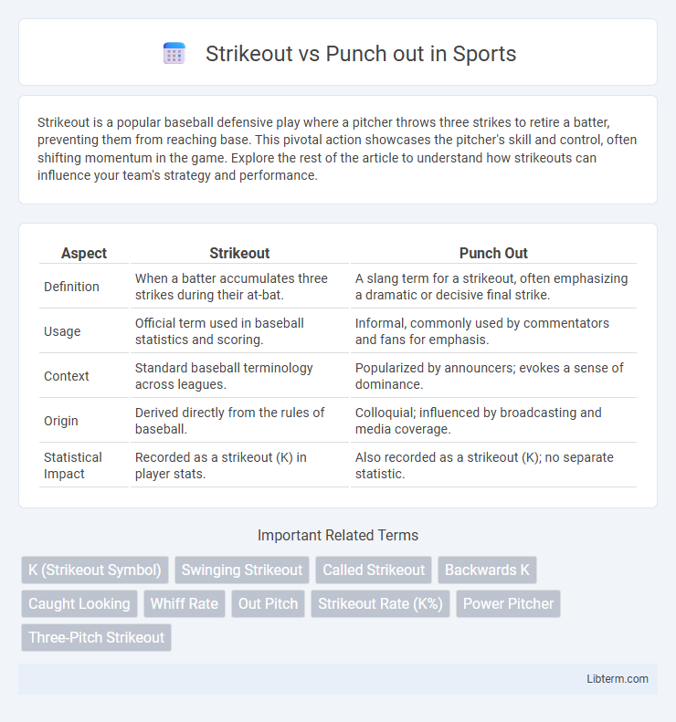 Punch out vs Strikeout in Sports - What is The Difference?