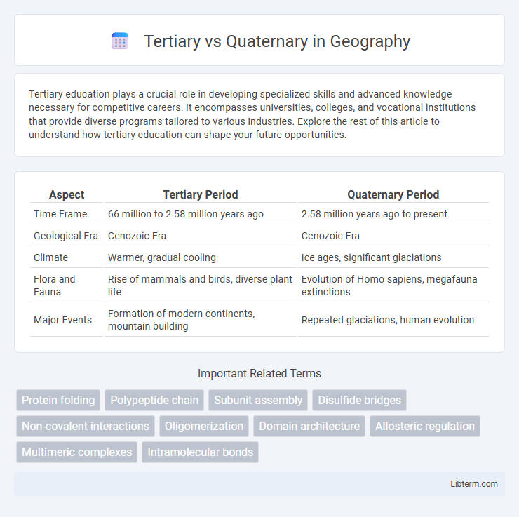 Quaternary vs Tertiary in Geography - What is The Difference?