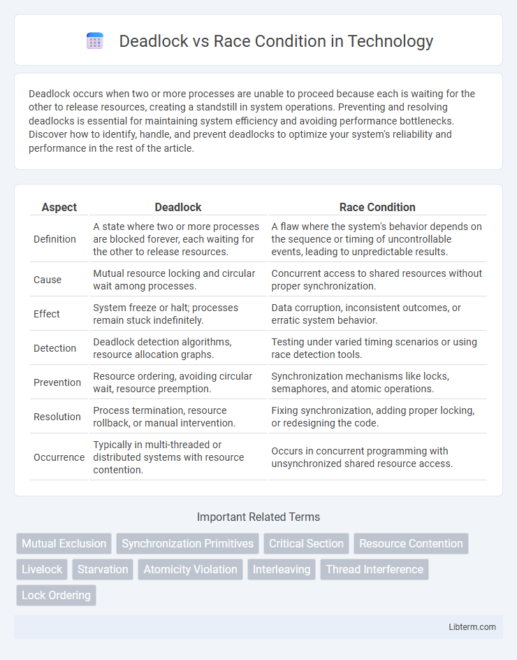 Race Condition vs Deadlock in Technology - What is The Difference?
