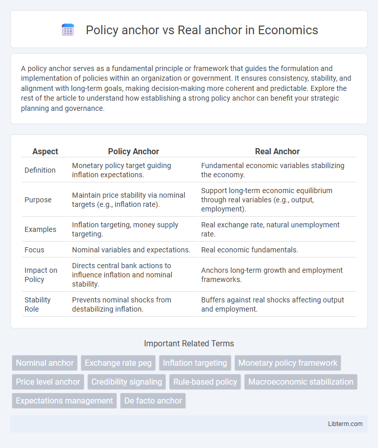 Real anchor vs Policy anchor in Economics - What is The Difference?