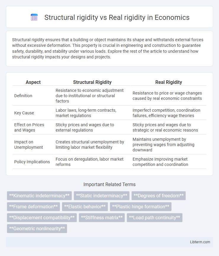 Real rigidity vs Structural rigidity in Economics - What is The Difference?