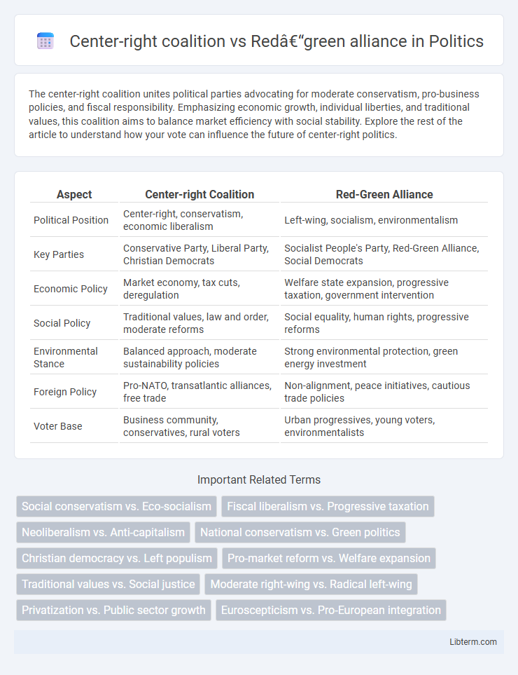 Red–green alliance vs Center-right coalition in Politics - What is The Difference?