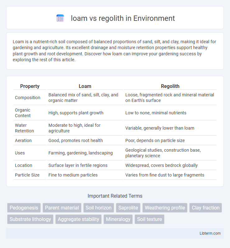 regolith vs loam in Environment - What is The Difference?