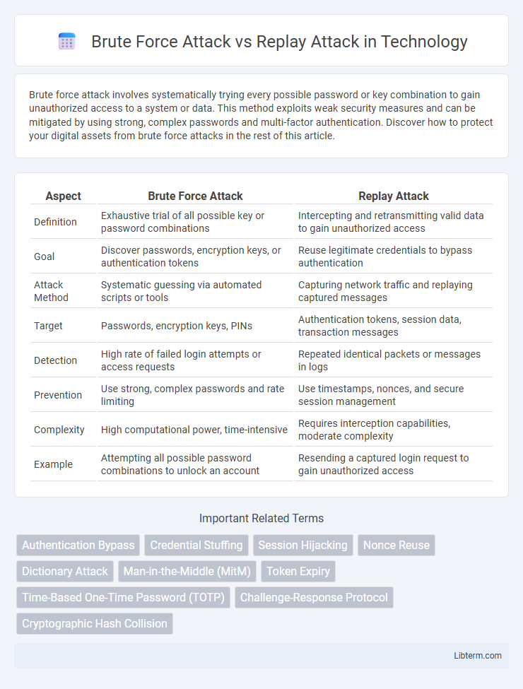Replay Attack vs Brute Force Attack in Technology - What is The Difference?