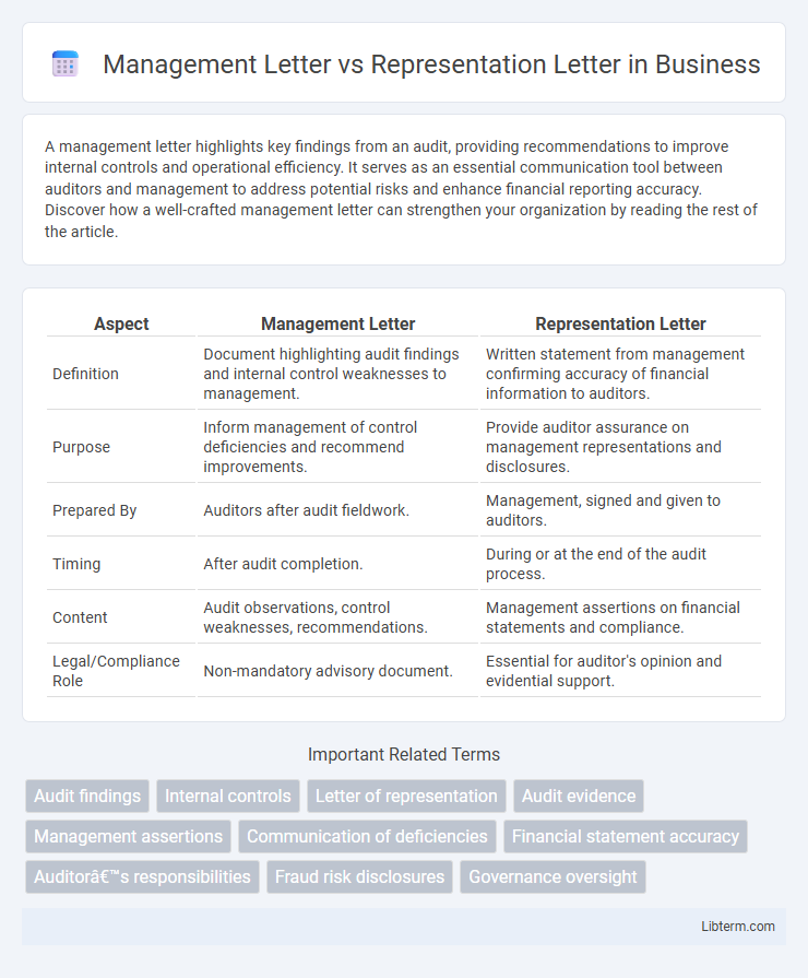 Representation Letter vs Management Letter in Business - What is The Difference?