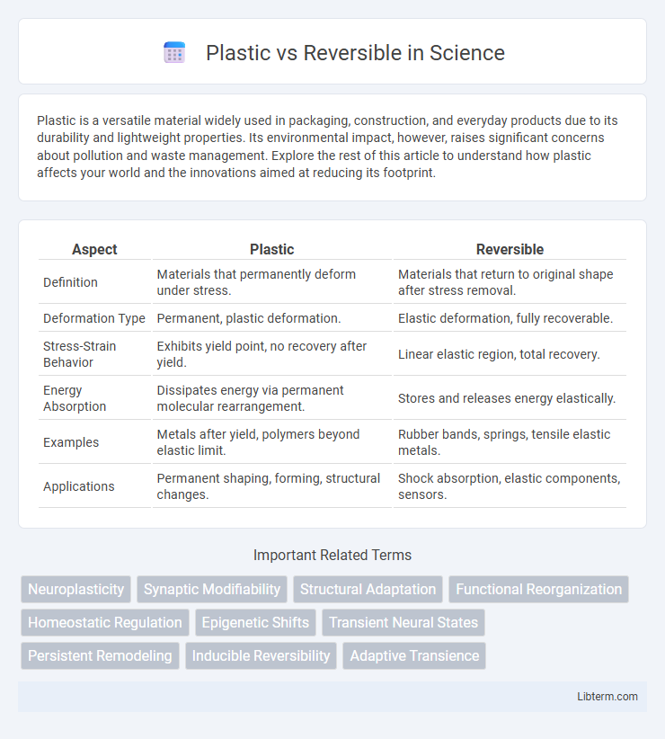 Reversible vs Plastic in Science - What is The Difference?