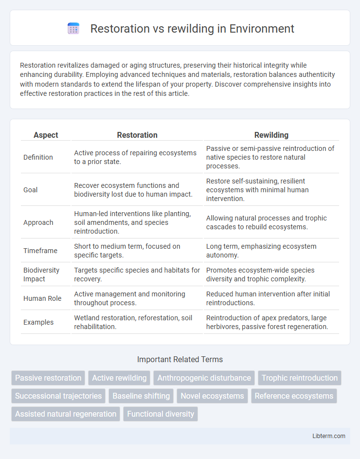 rewilding vs Restoration in Environment - What is The Difference?
