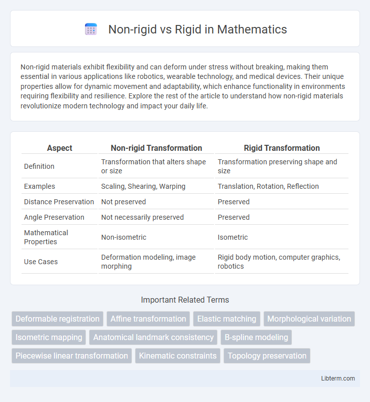 Rigid vs Non-rigid in Mathematics - What is The Difference?