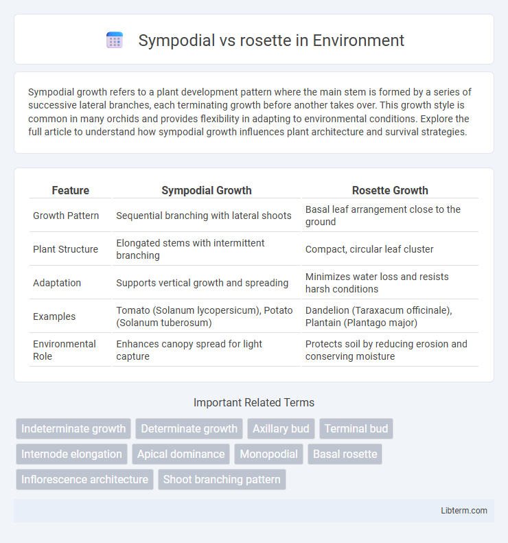 rosette vs Sympodial in Environment - What is The Difference?