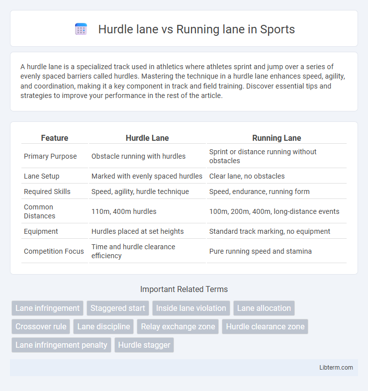 Running lane vs Hurdle lane in Sports - What is The Difference?