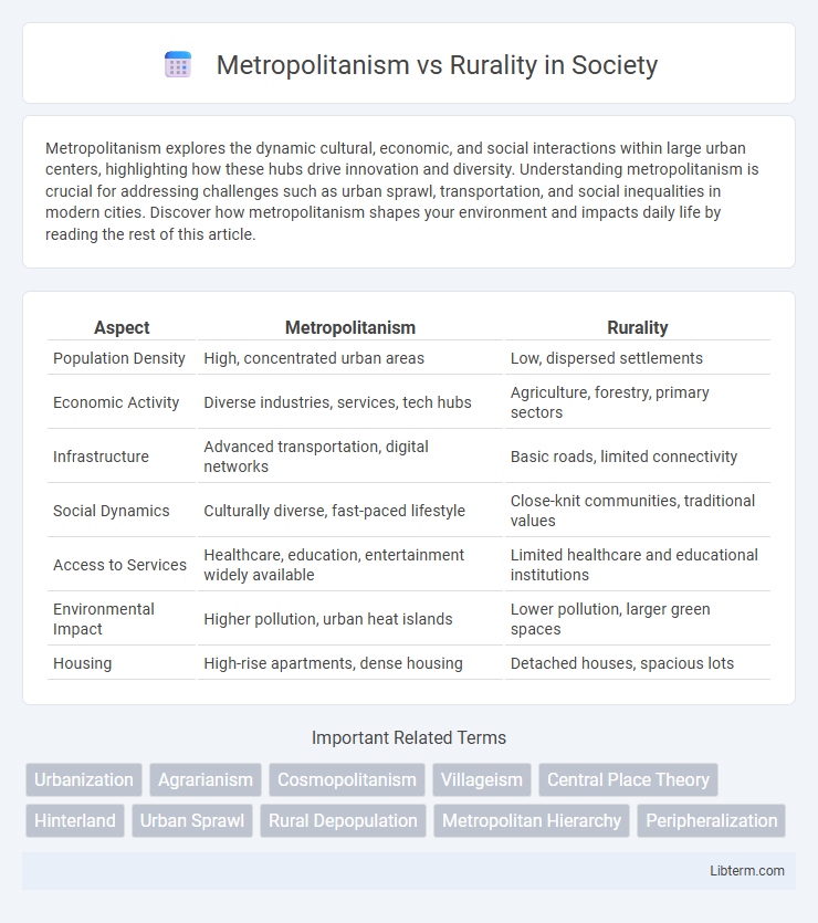 Rurality vs Metropolitanism in Society - What is The Difference?