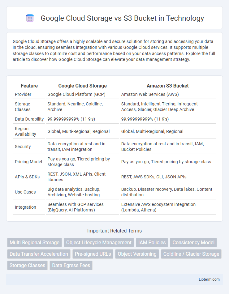 S3 Bucket vs Google Cloud Storage in Technology - What is The Difference?