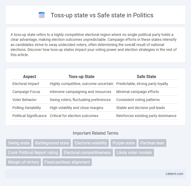 Safe state vs Toss-up state in Politics - What is The Difference?