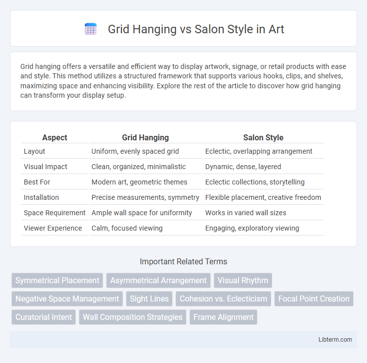 Salon Style vs Grid Hanging in Art - What is The Difference?