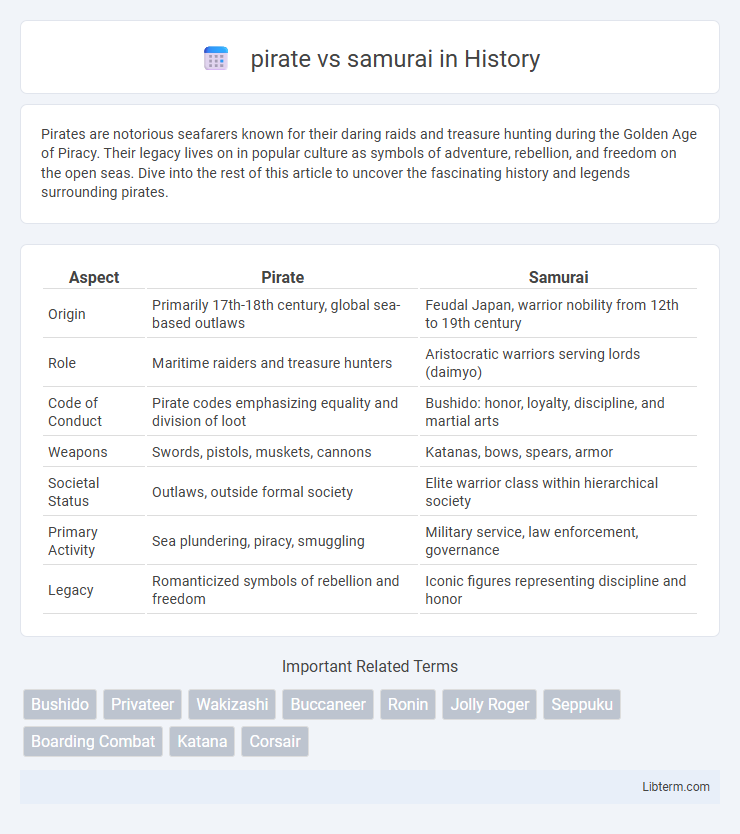 samurai vs pirate in History - What is The Difference?
