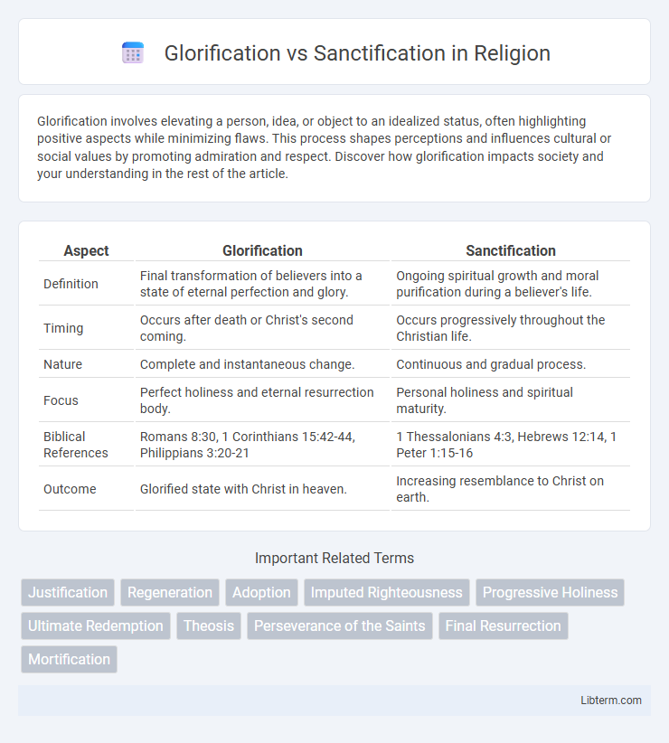 Sanctification vs Glorification in Religion - What is The Difference?