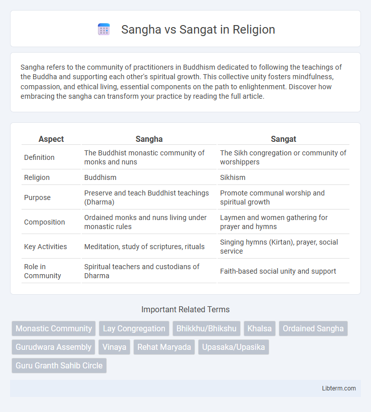 Sangat vs Sangha in Religion - What is The Difference?