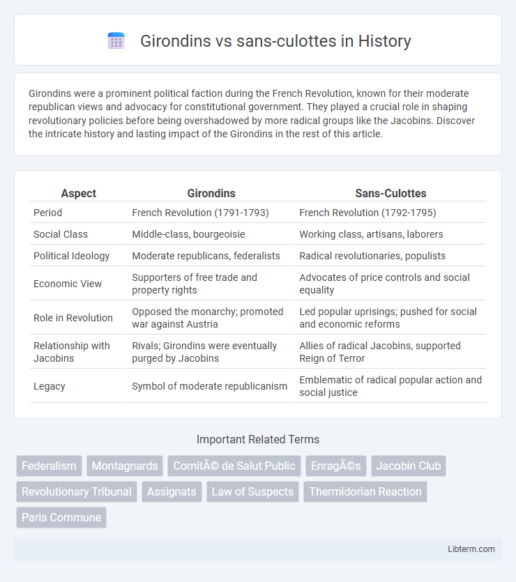 sans-culottes vs Girondins in History - What is The Difference?
