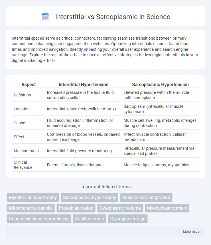 Sarcoplasmic vs Interstitial in Science - What is The Difference?