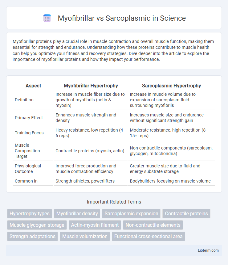 Sarcoplasmic vs Myofibrillar in Science - What is The Difference?