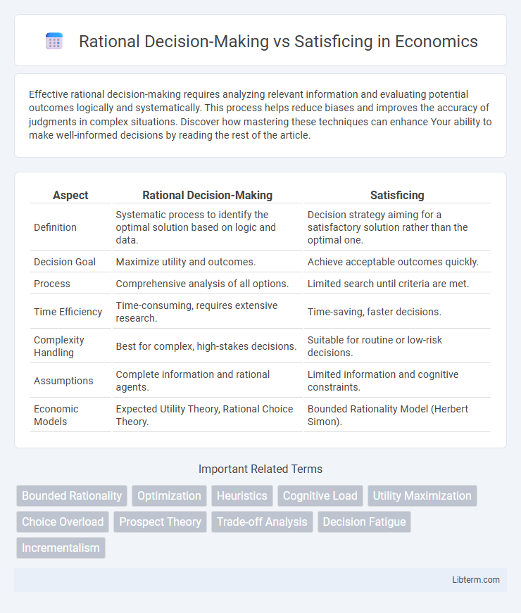 Satisficing vs Rational Decision-Making in Economics - What is The Difference?