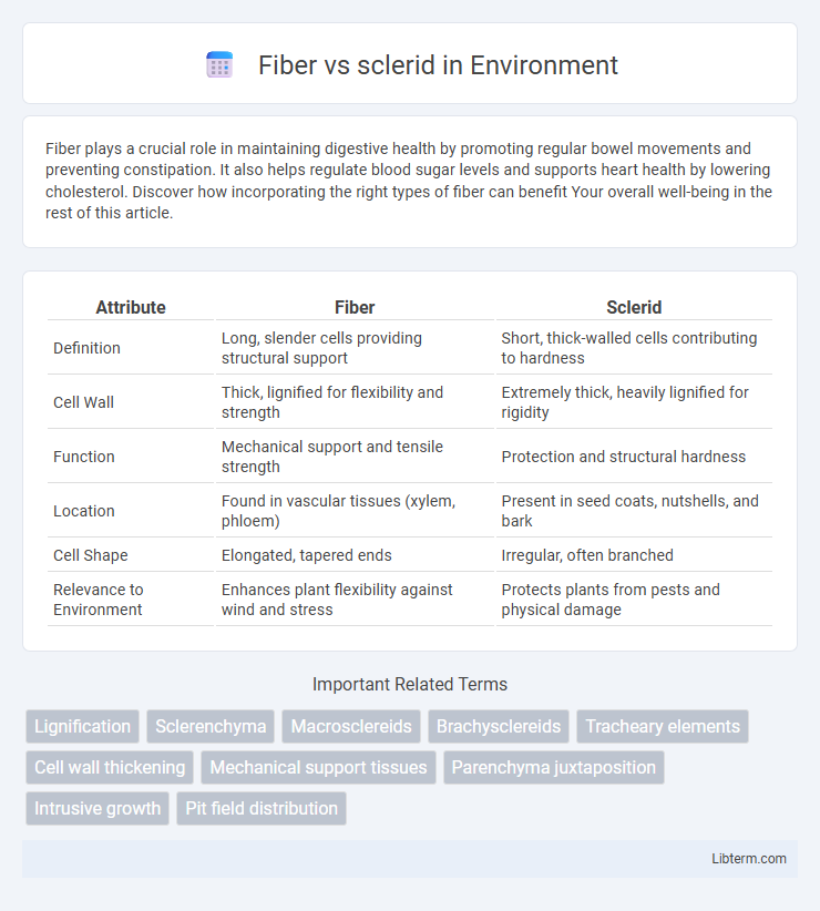 sclerid vs Fiber in Environment - What is The Difference?
