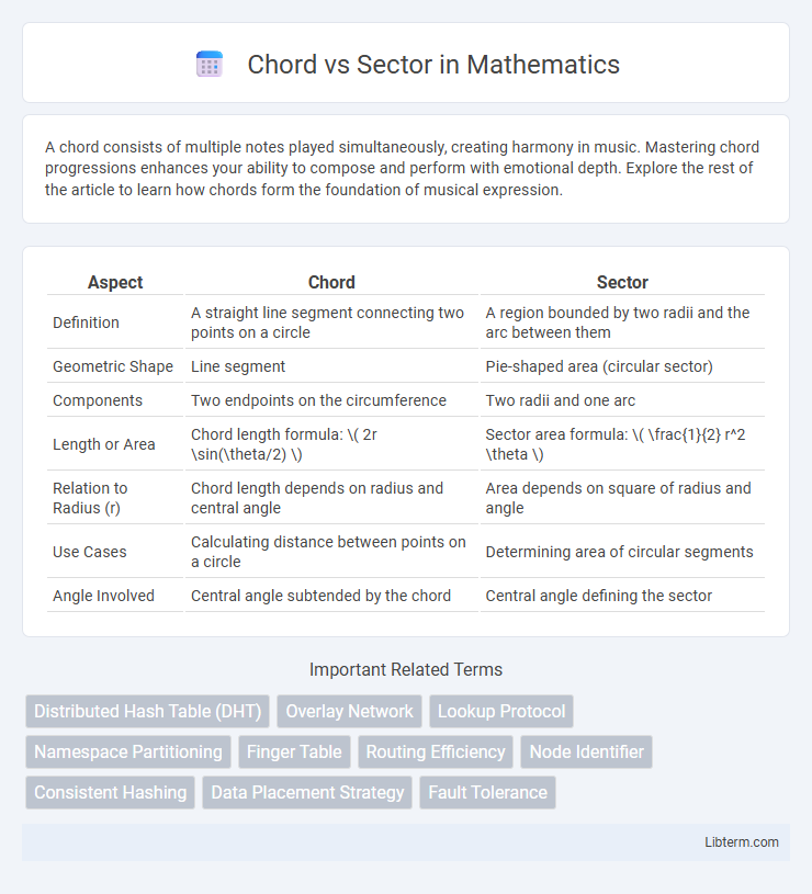 Sector vs Chord in Mathematics - What is The Difference?