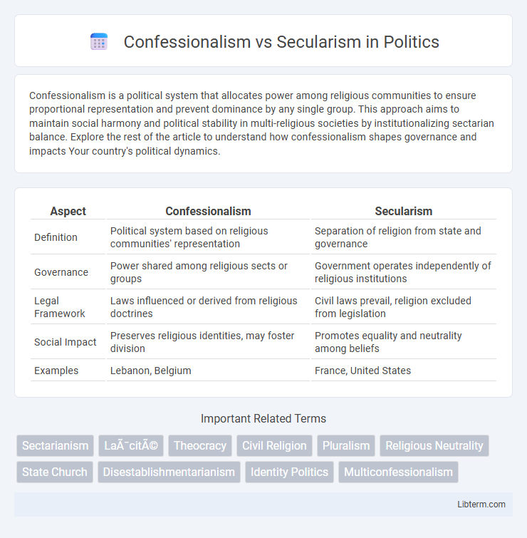 Secularism vs Confessionalism in Politics - What is The Difference?