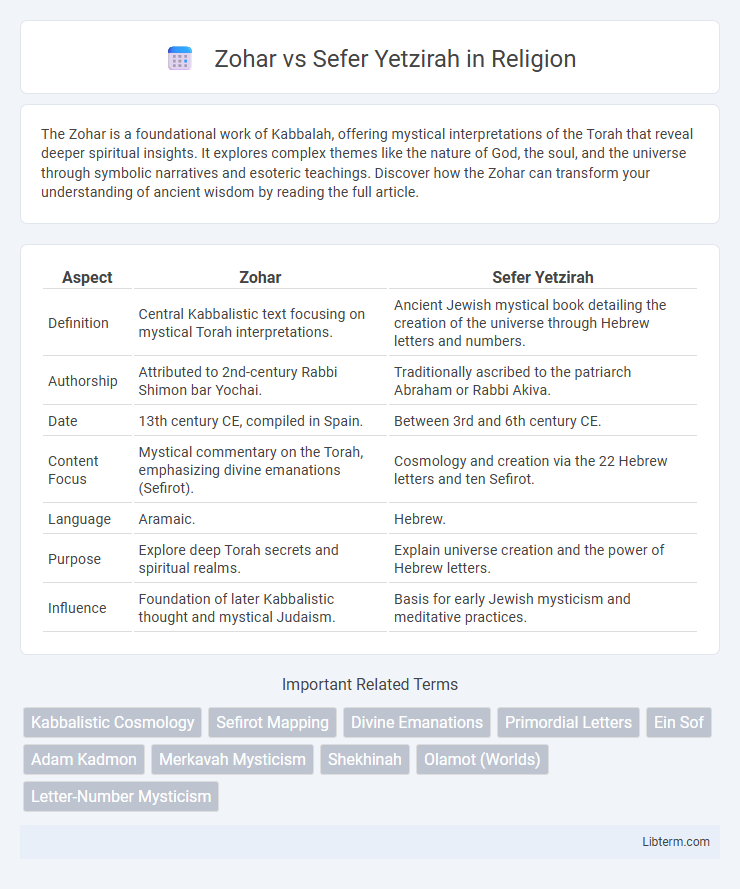 Sefer Yetzirah vs Zohar in Religion - What is The Difference?