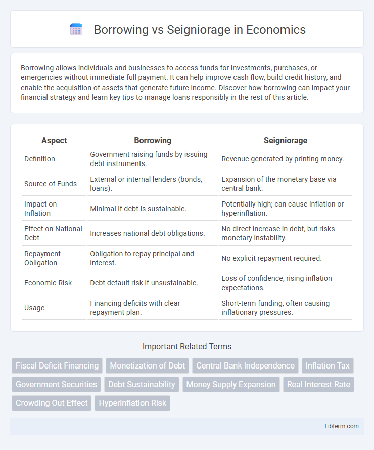 Seigniorage vs Borrowing in Economics - What is The Difference?