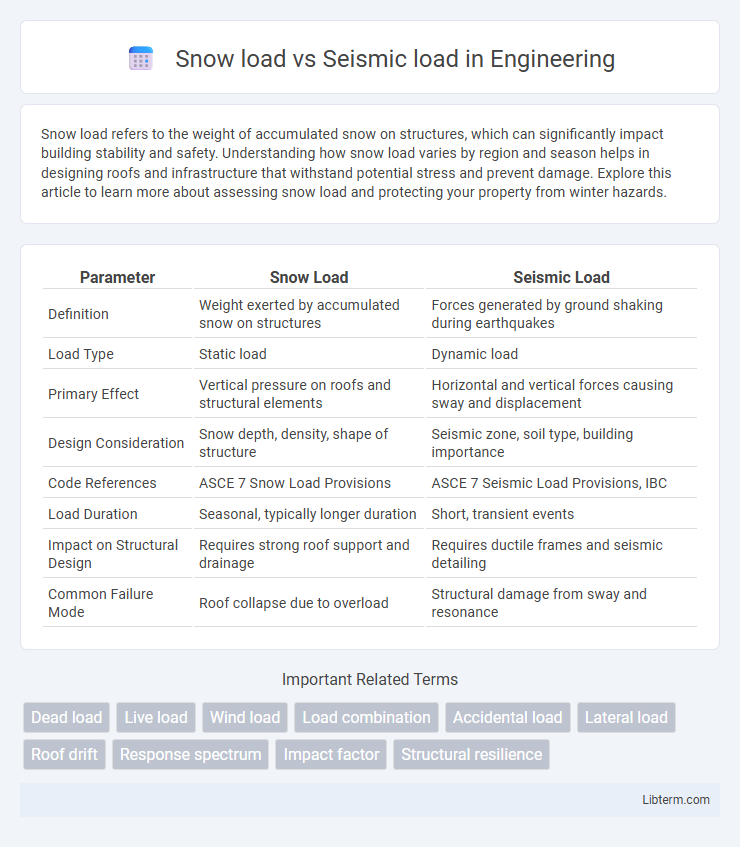 Seismic load vs Snow load in Engineering - What is The Difference?