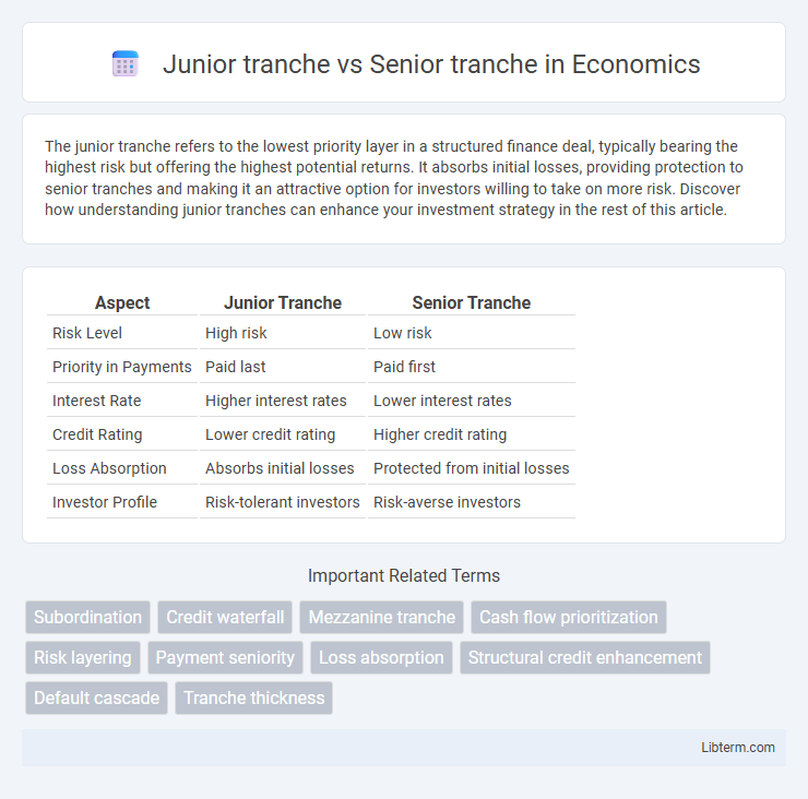 Senior tranche vs Junior tranche in Economics - What is The Difference?