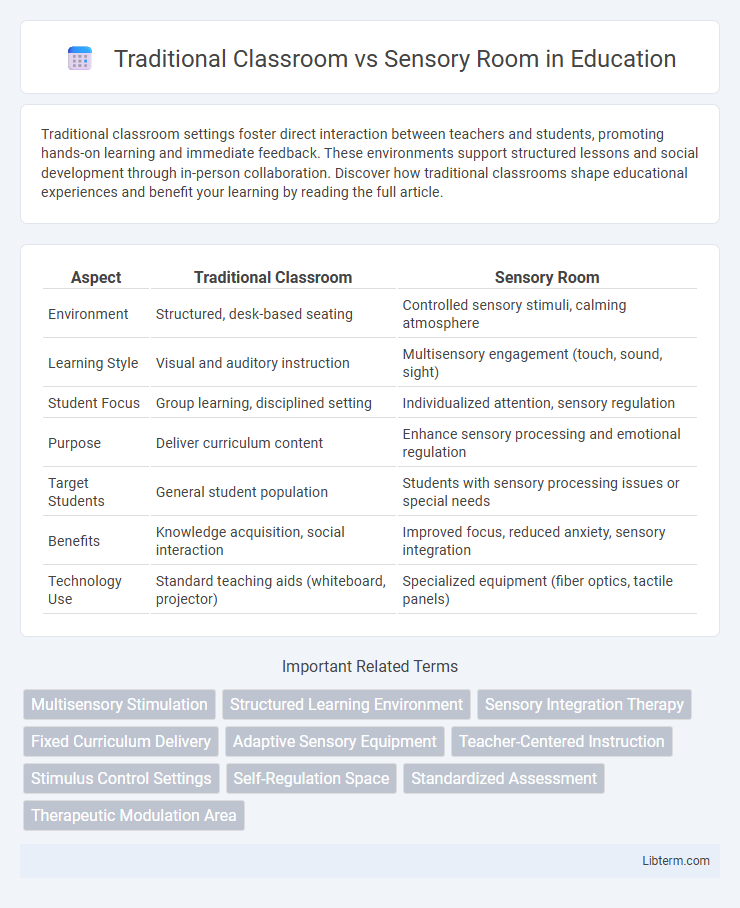Sensory Room vs Traditional Classroom in Education - What is The Difference?