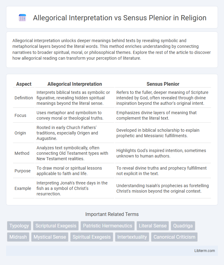 Sensus Plenior vs Allegorical Interpretation in Religion - What is The Difference?