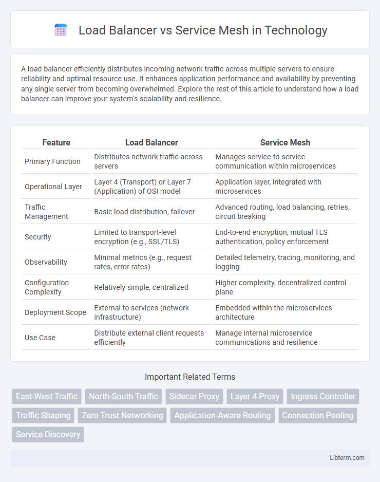 Service Mesh vs Load Balancer in Technology - What is The Difference?