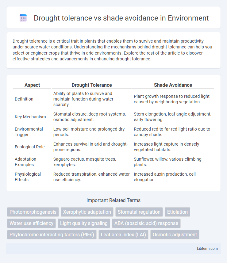 shade avoidance vs Drought tolerance in Environment - What is The Difference?
