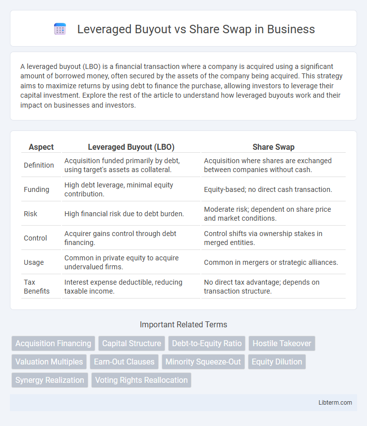 Share Swap vs Leveraged Buyout in Business - What is The Difference?