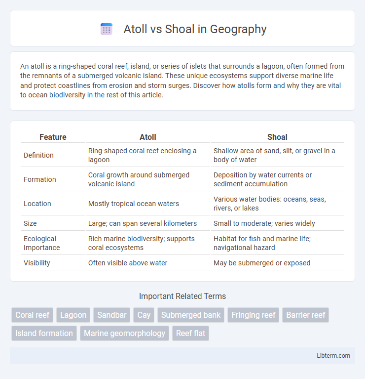 Shoal vs Atoll in Geography - What is The Difference?
