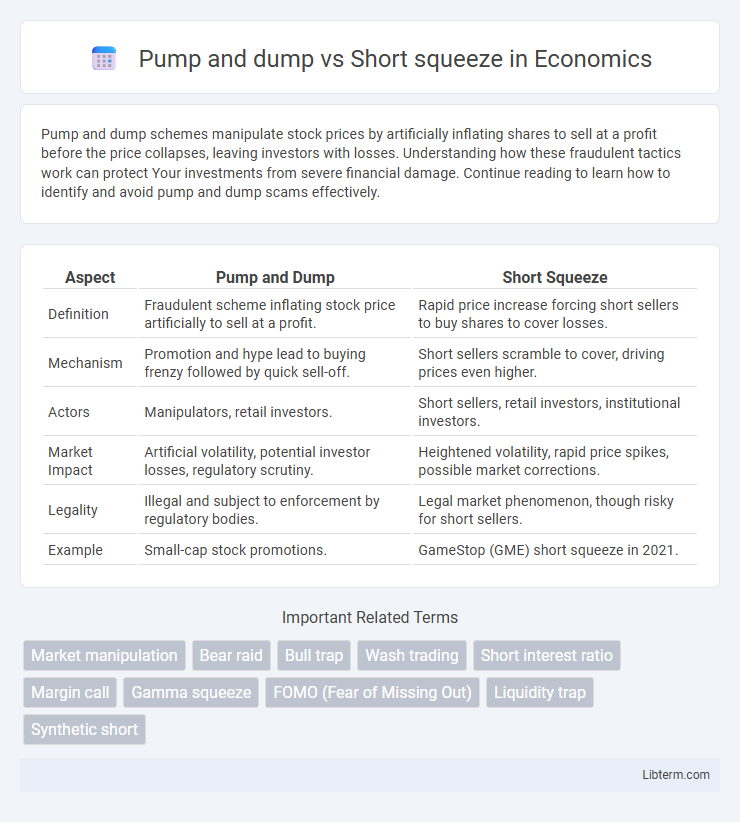 Short squeeze vs Pump and dump in Economics - What is The Difference?