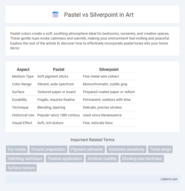 Silverpoint vs Pastel in Art - What is The Difference?
