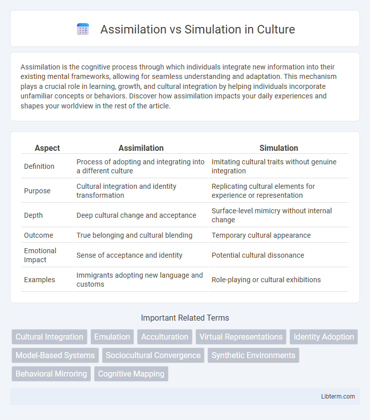 Simulation vs Assimilation in Culture - What is The Difference?