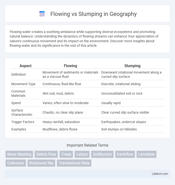 Slumping vs Flowing in Geography - What is The Difference?
