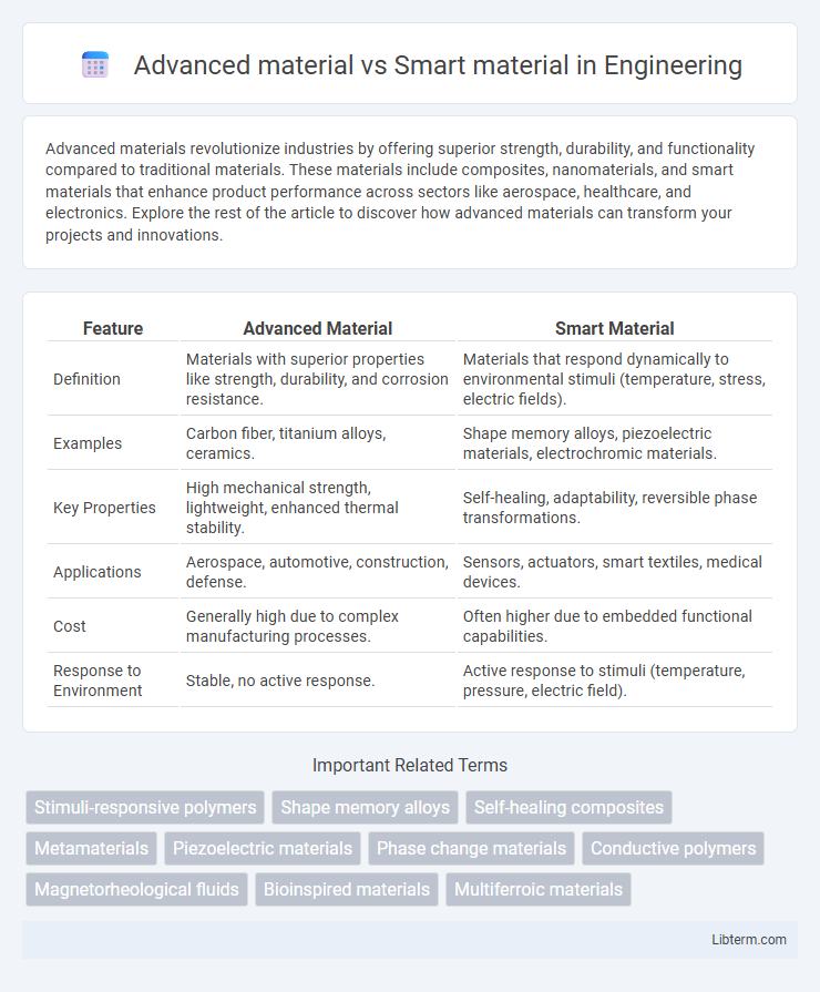 Smart material vs Advanced material in Engineering - What is The Difference?