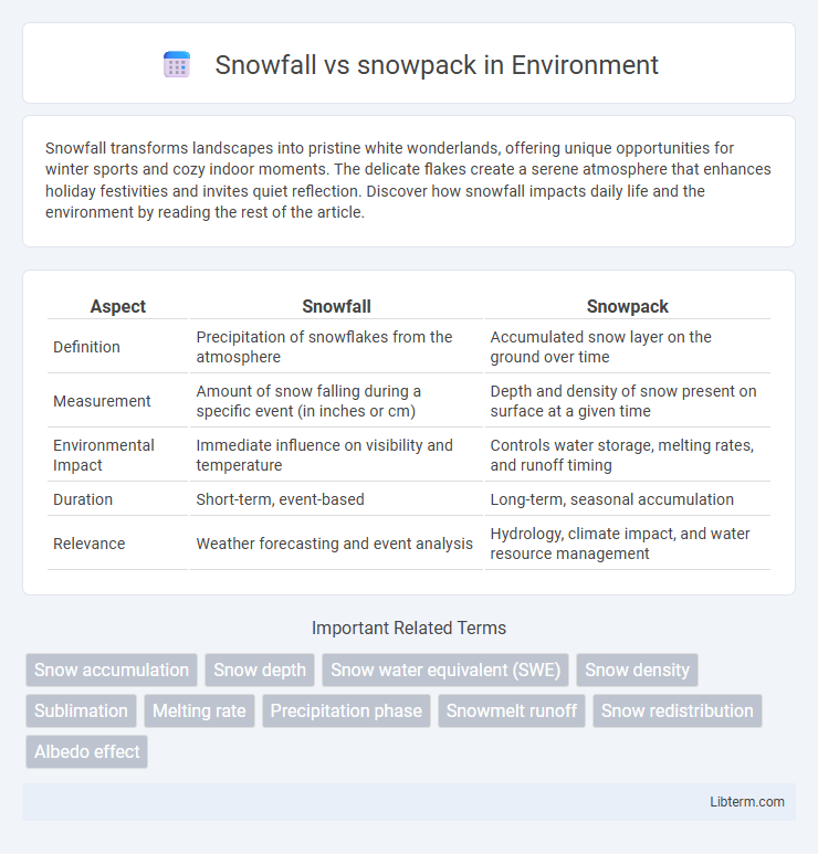 snowpack vs Snowfall in Environment - What is The Difference?