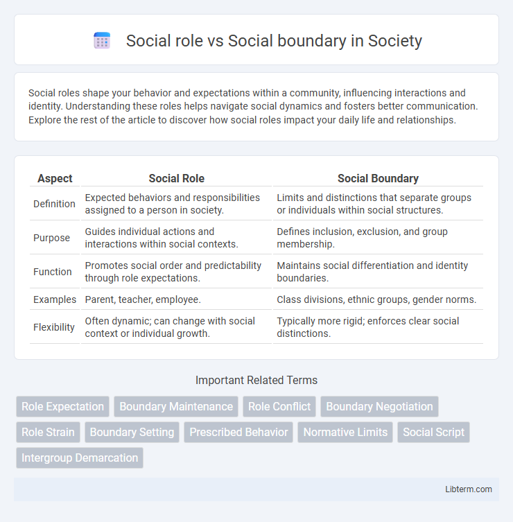 Social boundary vs Social role in Society - What is The Difference?