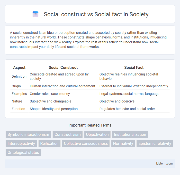 Social fact vs Social construct in Society - What is The Difference?