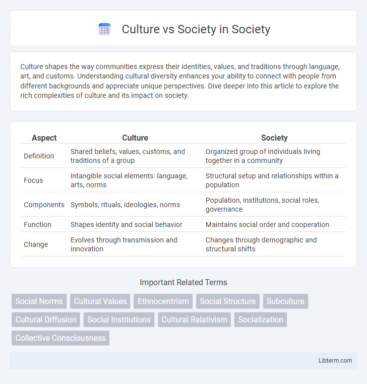Society vs Culture in Society - What is The Difference?