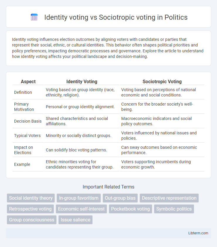 Sociotropic voting vs Identity voting in Politics - What is The Difference?