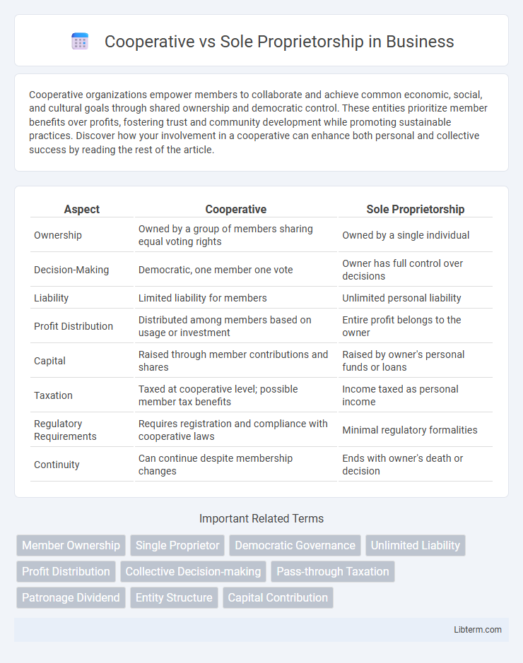 Sole Proprietorship vs Cooperative in Business - What is The Difference?